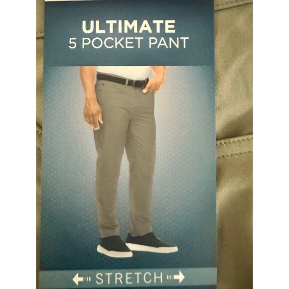 Greg Norman Men's Ultimate 5 Pocket Performance Stretch Tech Pants - NWT 36x32 - Picture 2 of 5